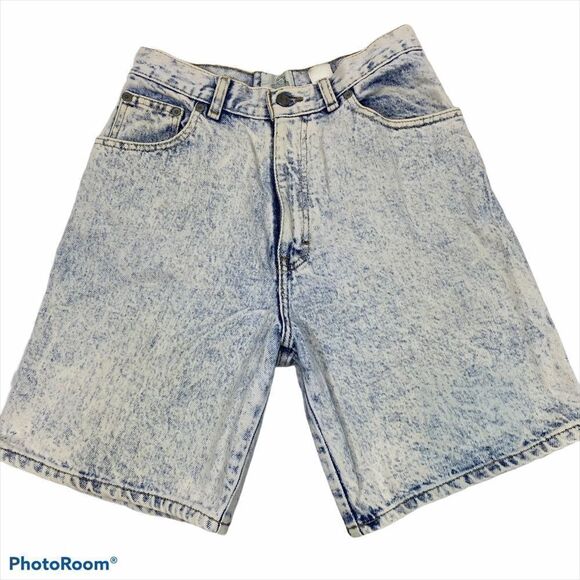 Vintage Sason Acid Wash High Rise Jean Shorts 7/8 - Picture 1 of 14